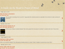 Tablet Screenshot of blog.peaceguide.com